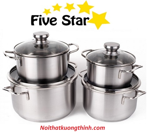 Bộ nồi Fivestar 4 chiếc kiểu dáng sang trọng đầy cá tính