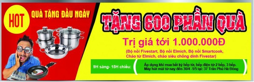 Trung tâm mua sắm Beptuchefs.net ưu đãi đặc biệt mừng đại lễ