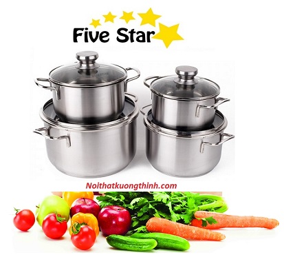 Bộ nồi Fivestar 4 chiếc và cách làm tăng tuổi thọ của nồi